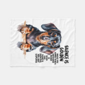 Dachshund Ideas For Women &amp; Novelty Miniature  Fleece Deken (Voorkant (Horizontaal))