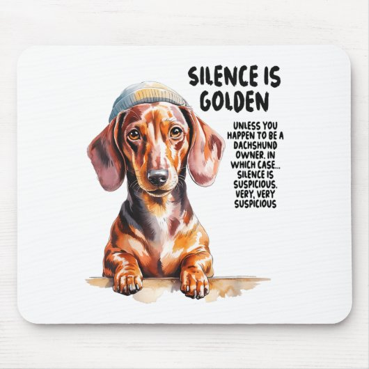 Dachshund Ideas For Women & Novelty Miniature Muismat (Voorkant)