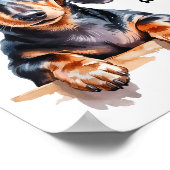 Dachshund Ideas For Women & Novelty Miniature Poster (Hoek)