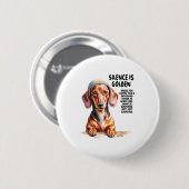 Dachshund Ideas For Women & Novelty Miniature Ronde Button 5,7 Cm (Voorkant /achterkant)