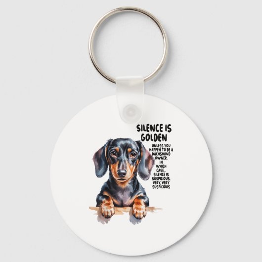 Dachshund Ideas For Women &amp; Novelty Miniature  Sleutelhanger (Voorkant)