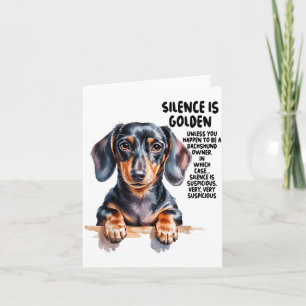 Dachshund ideeën voor vrouwen & novelties miniatuu kaart