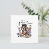 Dachshund Ik ben een Doxie Kenner Kaart (Staand voorkant)