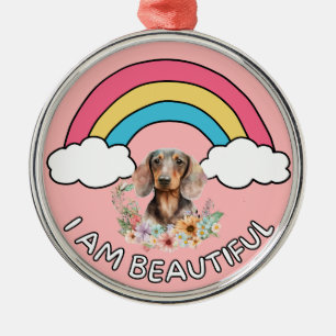 Dachshund Ik ben mooi Metalen Ornament