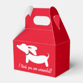 Dachshund Ik denk dat je een royale geschenkdoos P Bedankdoosjes (Voorkant Zijde)