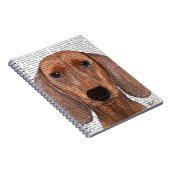 Dachshund Illustratie Eenvoudig Notitieboek (Rechterzijde)