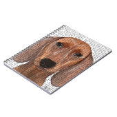 Dachshund Illustratie Eenvoudig Notitieboek (Linkerzijde)