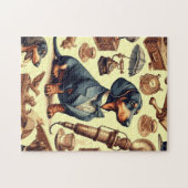  Dachshund Illustratie Legpuzzel (Horizontaal)