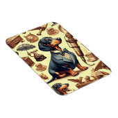  Dachshund Illustratie Magneet (Rechterzijde)