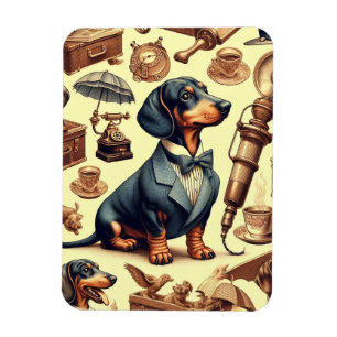 Dachshund Illustratie Magneet