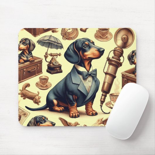  Dachshund Illustratie Muismat (Met muis)
