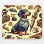  Dachshund Illustratie Muismat (Voorkant)