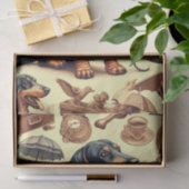 Dachshund Illustratie Tissuepapier (Geschenk)
