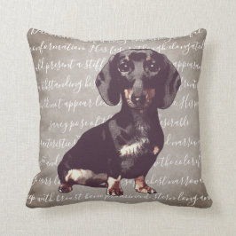 Dachshund Illustration Pillow Kussen