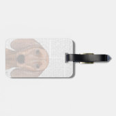 Dachshund Illustration Plain Bagagelabel (Achterkant horizontaal)