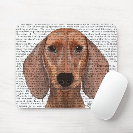 Dachshund Illustration Plain Muismat (Met muis)