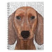 Dachshund Illustration Plain Notitieboek (Voorkant)