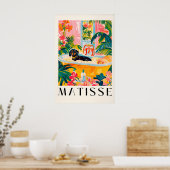 Dachshund in badkuip print leuke Matisse stijl hon (Keuken)