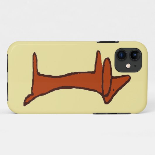 Dachshund in Brown Case-Mate iPhone Case (Achterkant (horizontaal))