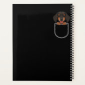 Dachshund in de borst planner (Achterkant)