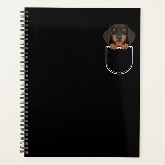 Dachshund in de borst planner (Voorkant)