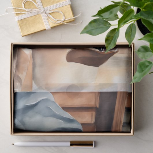  Dachshund in de Oude Bibliotheek Tissuepapier (Geschenk)