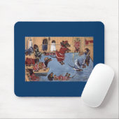Dachshund in de Vintage Mousepad Muismat (Met muis)