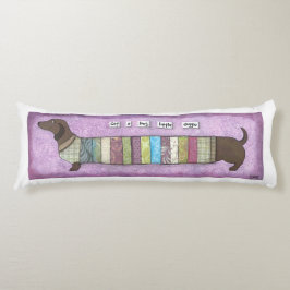 Dachshund in een Sweater - Funny Doxie Pillow Lichaamskussen