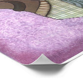 Dachshund in een trui poster (Hoek)