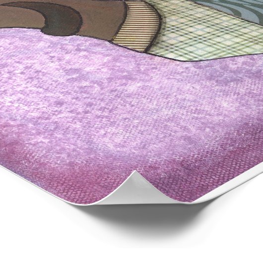 Dachshund in een trui poster (Hoek)