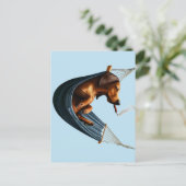 Dachshund in Hangmat Briefkaart (Staand voorkant)