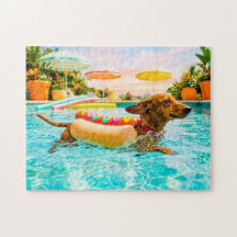 Dachshund in hotdog pak