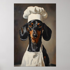 Dachshund In Kooksmuts Poster, Huisdier Poster