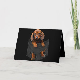 Dachshund in mijn zakdoekje kaart