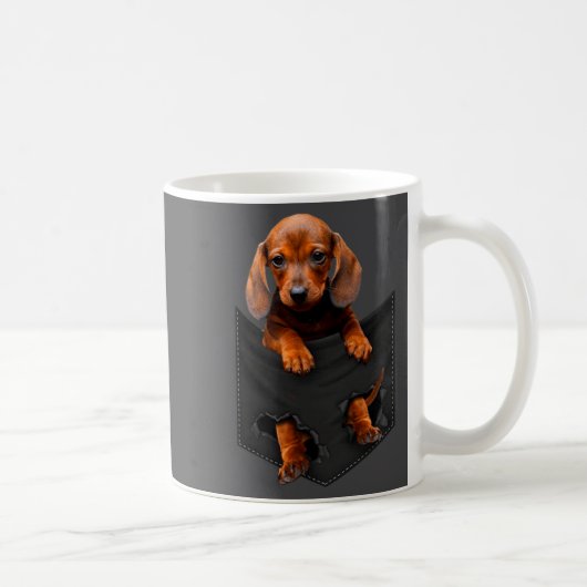 Dachshund In My Cket  Koffiemok (Rechts)