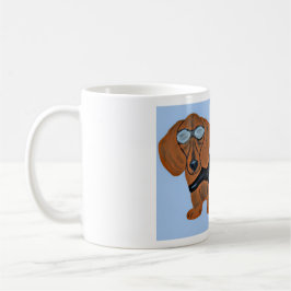 Dachshund in Racing Jacket Mug Koffiemok