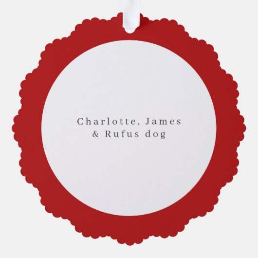 Dachshund in Santa Hat Voordeur Kerstmis Ornament Kaart (Achterkant)