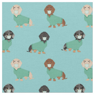Dachshund in Scrubs Stof