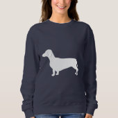 Dachshund in Silhouette Trui (Voorkant)