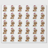 Dachshund in Snow Cadeaupapier (Vlak)