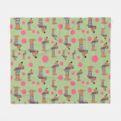 Dachshund in Sweater Fleece Blanket (Voorkant (Horizontaal))