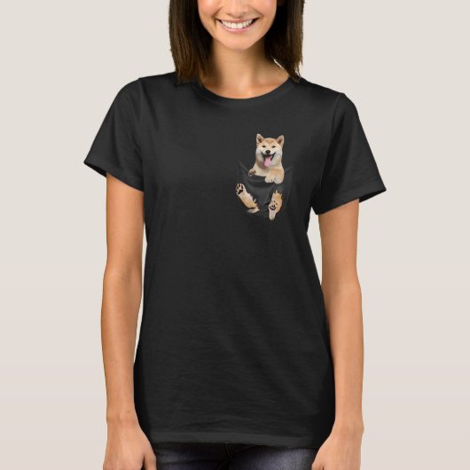 Dachshund in uw zakje voor Shiba Inu Shober T-shirt (Voorkant)