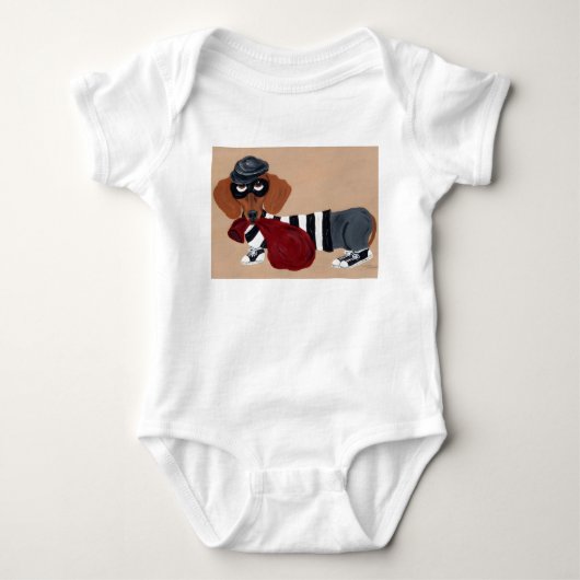 Dachshund Inbreker  Romper (Voorkant)
