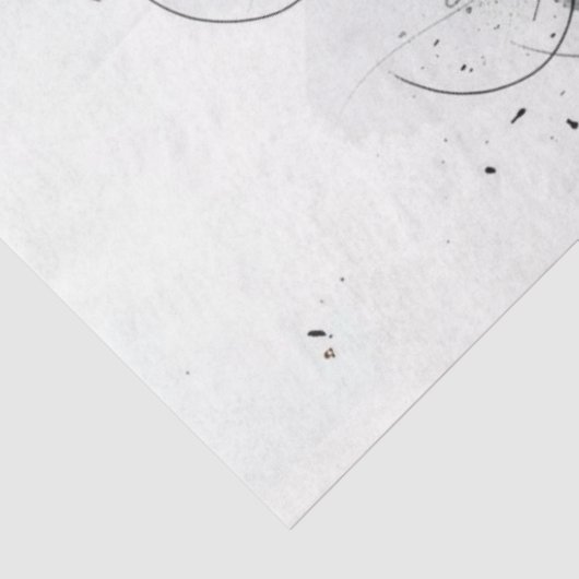 Dachshund Inky de Hond Decoupage Tissuepapier (Detail)