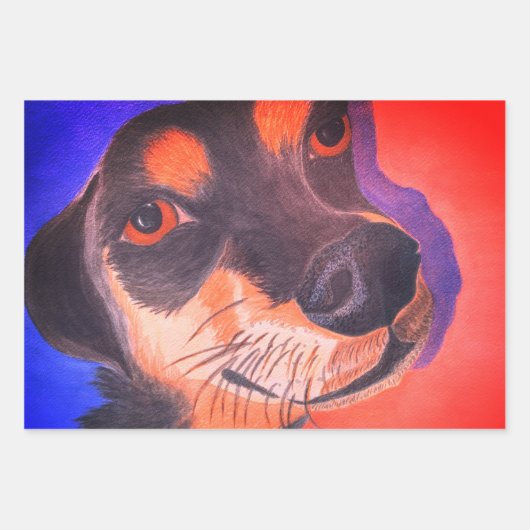 Dachshund Inpakpapier Vel (Voorkant 3)