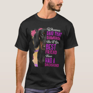 Dachshund is een meisje met de beste vriendschappe t-shirt