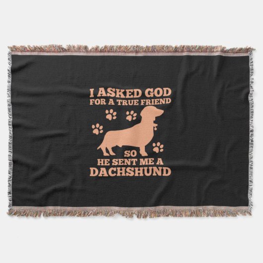 Dachshund is mijn echte vriend deken (Voorkant)