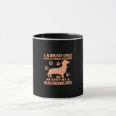 Dachshund is mijn echte vriend mok (Midden)
