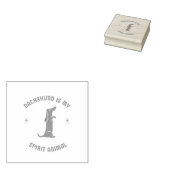 dachshund is mijn gedistilleerde diertje rubberstempel (Gestempeld)