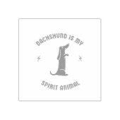 dachshund is mijn gedistilleerde diertje rubberstempel (Afrduk)